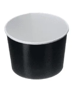 5OZ ICE CREAM TUB BLACK 1 X 50