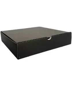 BLACK PIZZA BOX