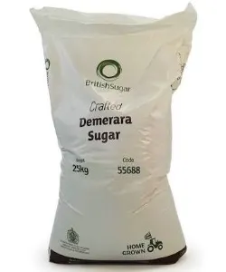 BROWN DEMERARA SUGAR 25KG