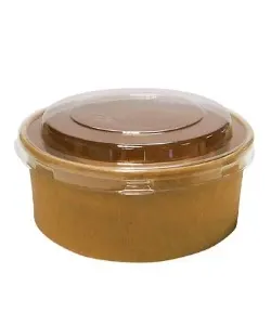 EP BROWN BOWL & LID 500ML
