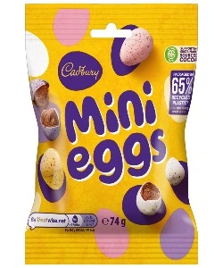 CADBURY MINI EGGS POUCHES 24X74G