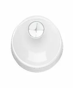 DOME LIDS WITH CROSS HOLE WHITE BOXES MAJESTIC (1000)