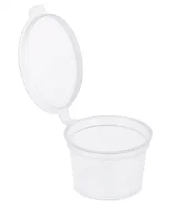 1oz CUPS AND LIDS (1,000)  HINGED