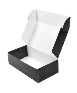 EP10 CORRUGATED BLACK MEAL BOX.