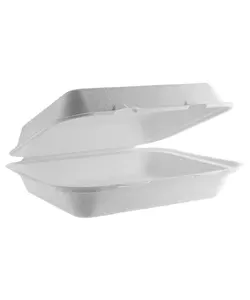 HP4 BAGASSE 1 COMP 1 X 100 BOX -FULL [WHITE EASYPACK]