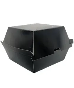 EP6 BLACK CORRUGATED BURGER BOX