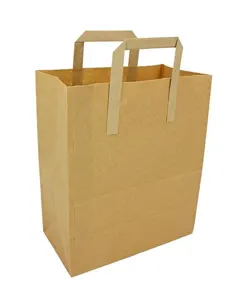 HANDLED BROWN (SOS) MEDIUM TAKEAWAY BAGS