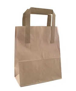 HANDLED BROWN (SOS)SMALL TAKEAWAY BAGS  250