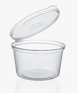 4OZ HINGED CUPS AND LIDS