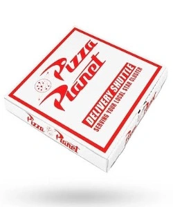 11″ PIZZA PLANET PIZZA BOX