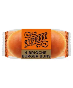 ST PIERRE 4.5 PLAIN BRIOCHE BUNS   6 x 7packs