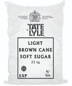 T&L SOFT LIGHT BROWN SOFT SUGAR 25KG