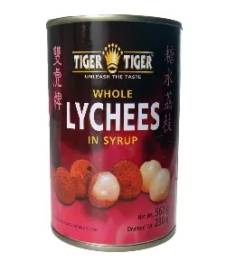 TIGER TIGER WHOLE LYCHEES IN SYRUP