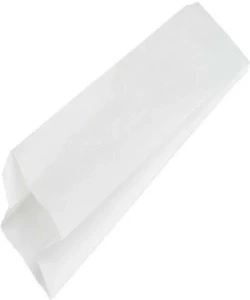 WHITE FILM FRONT PAPER BAGS 4X6X14″ x1000